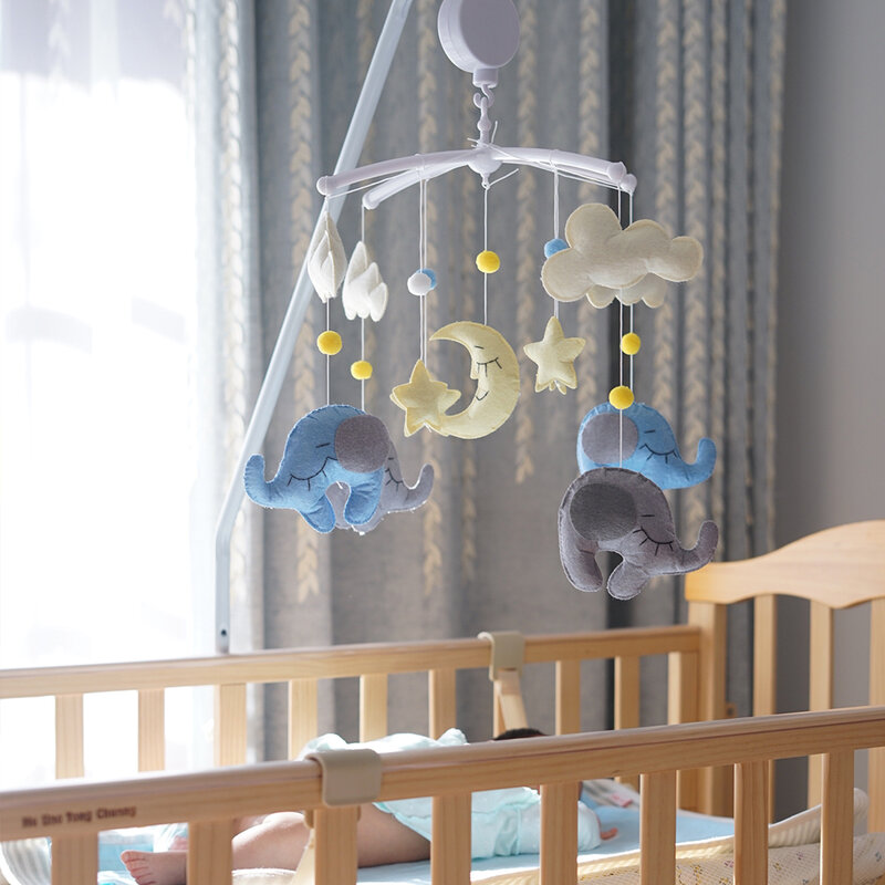 การ์ตูนเด็กทารก Rattles ชุดของเล่นมือถือสำหรับเปลเด็กของเล่น 0-12 เดือนเด็กของเล่นทำด้วยมือ DIY bed Bell ...