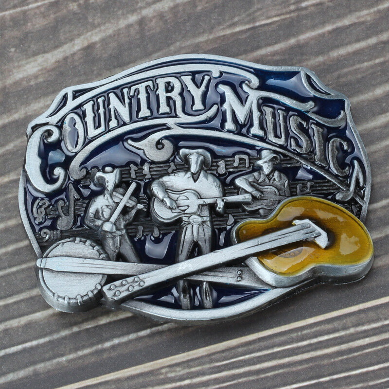 Country Muziek Gesp Handgemaakte Zelfgemaakte Riem Componenten Tailleband Diy Accessoires