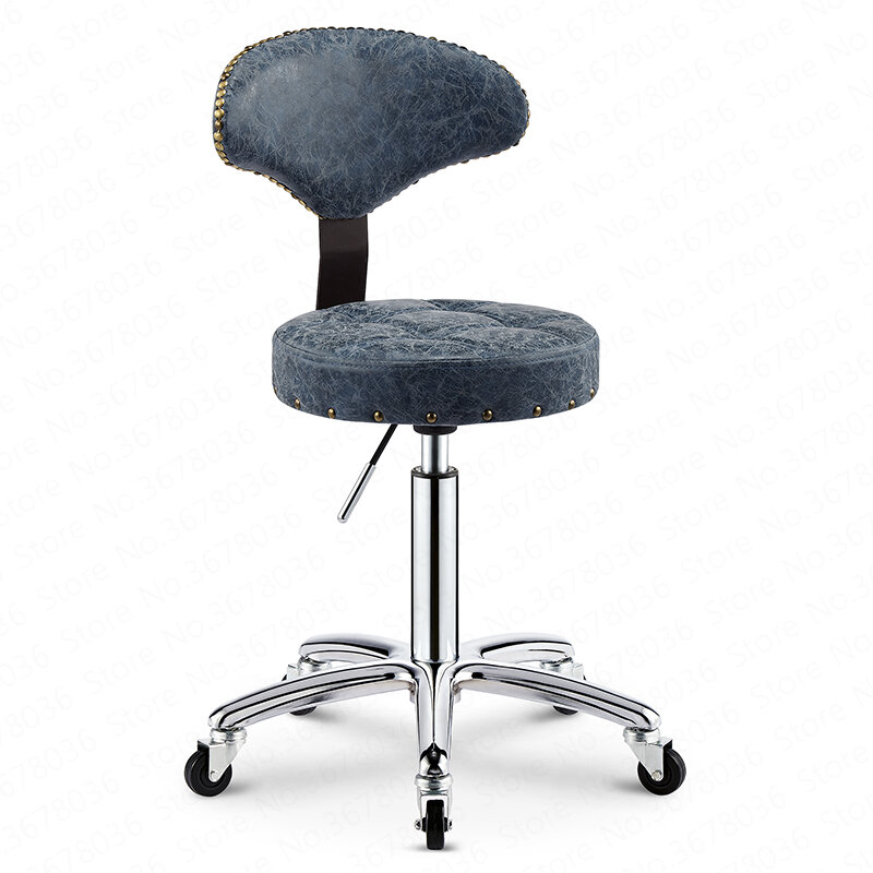 Przeciwwybuchowe piękno stołek podnoszenia obracanie powrót fryzjer krzesło krzesło fryzjerskie domu makijaż stołek Silla Barberia Salon krzesło fryzjerskie