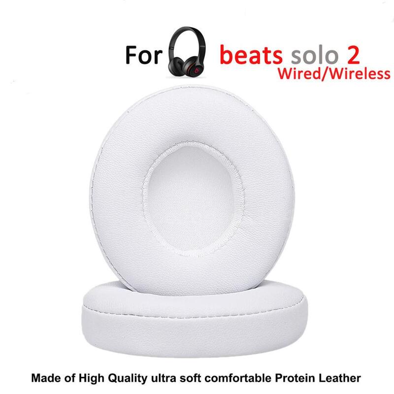 Coussinets d'oreille de remplacement pour Beats Solo 2 Solo 3, 1 paire, oreillettes sans fil, étui Ultra-doux, accessoire pour écouteurs