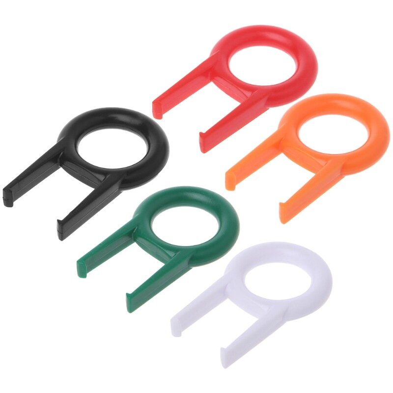 5 قطعة لوحة المفاتيح Keycap بولير الملونة قوس تصميم البلاستيك لوحة المفاتيح تفريغ الغبار تحديد تنظيف غطاء مفتاح مزيل الميكانيكية