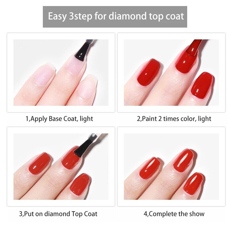 New Manicure Sealing Layer Soak Base Gel Top Coat Gel Nail Polish UV LED Transparent Color Professional Gel Lacquer Art