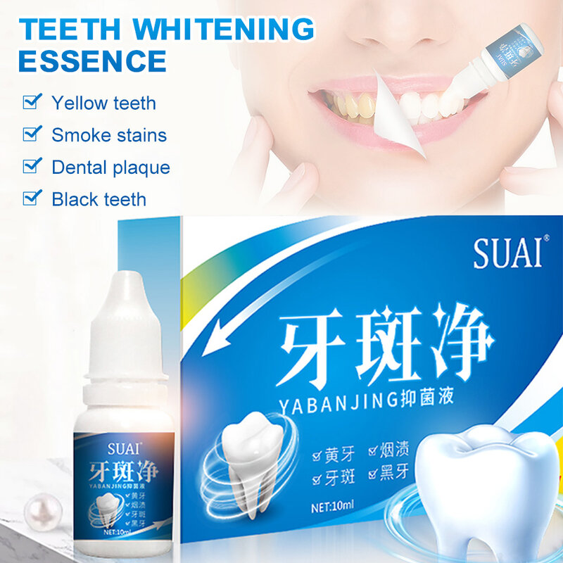 Essence de blanchiment des dents, réduit les taches et la mauvaise haleine, soins buccaux, pour des dents saines, nouveau