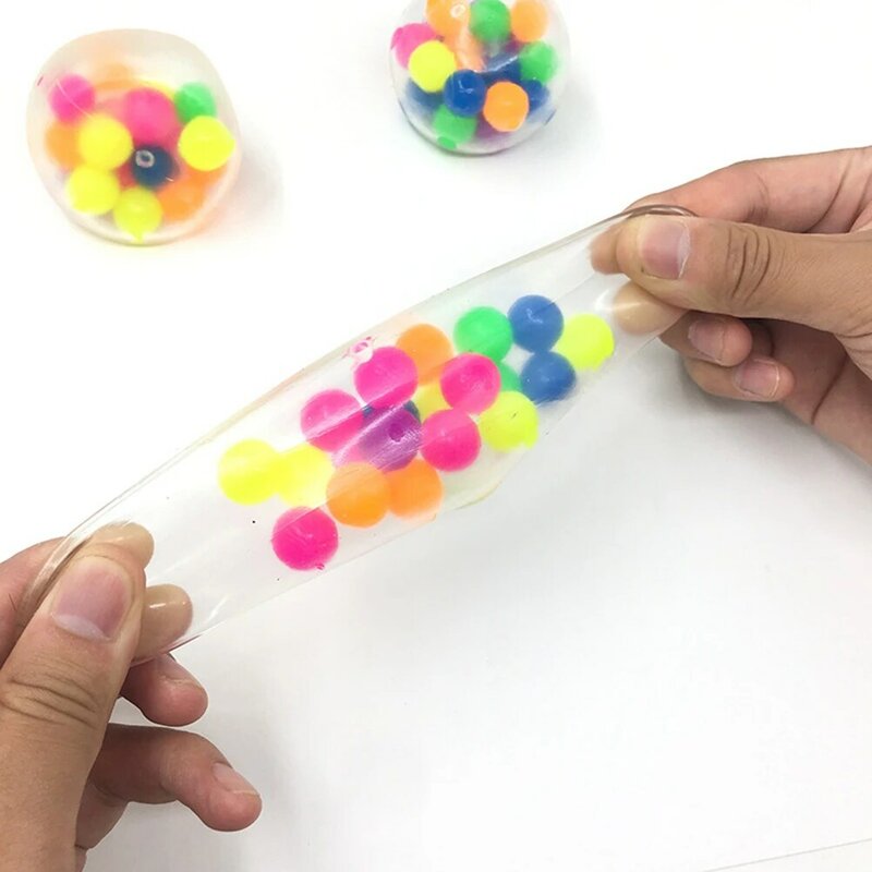 Colorful Ball Autism Mood Toy Fidget Squeeze Relief Healthy Gadget Vent Toy Children Relieve Autism Gift Clear Stress Balls