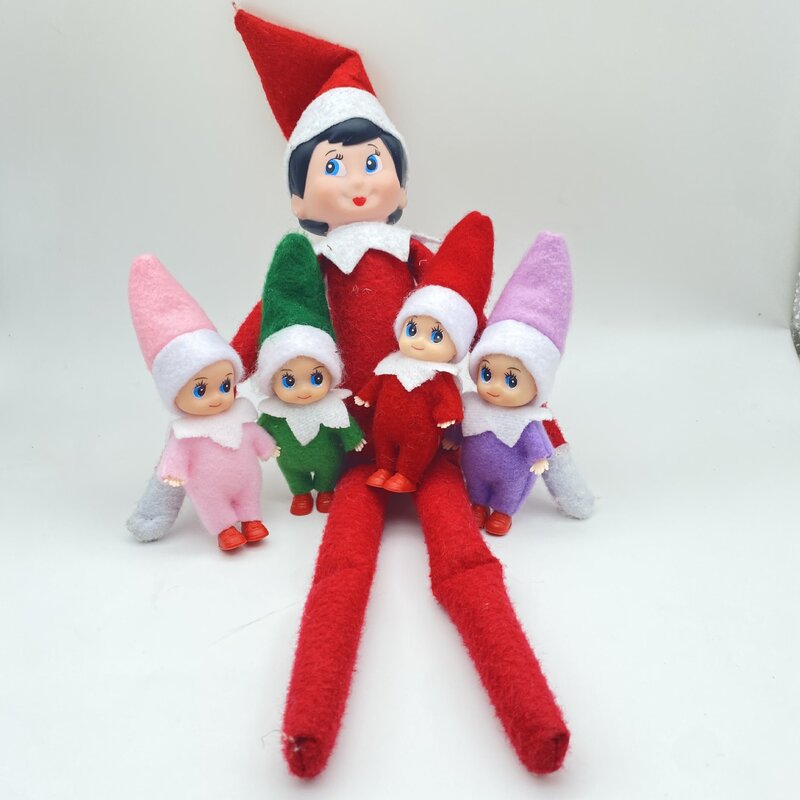 Creativo natale elfo Baby Doll oranment buon natale Decor per la casa 2021 Happy New Year Pedents Noel regali per bambini favore