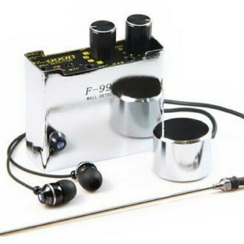 DIY F999B SUPER Strength Wall Microphone Voice Listen Detecotor for Engineer Water Leakage Oil Leaking Hearing(EU Plug)