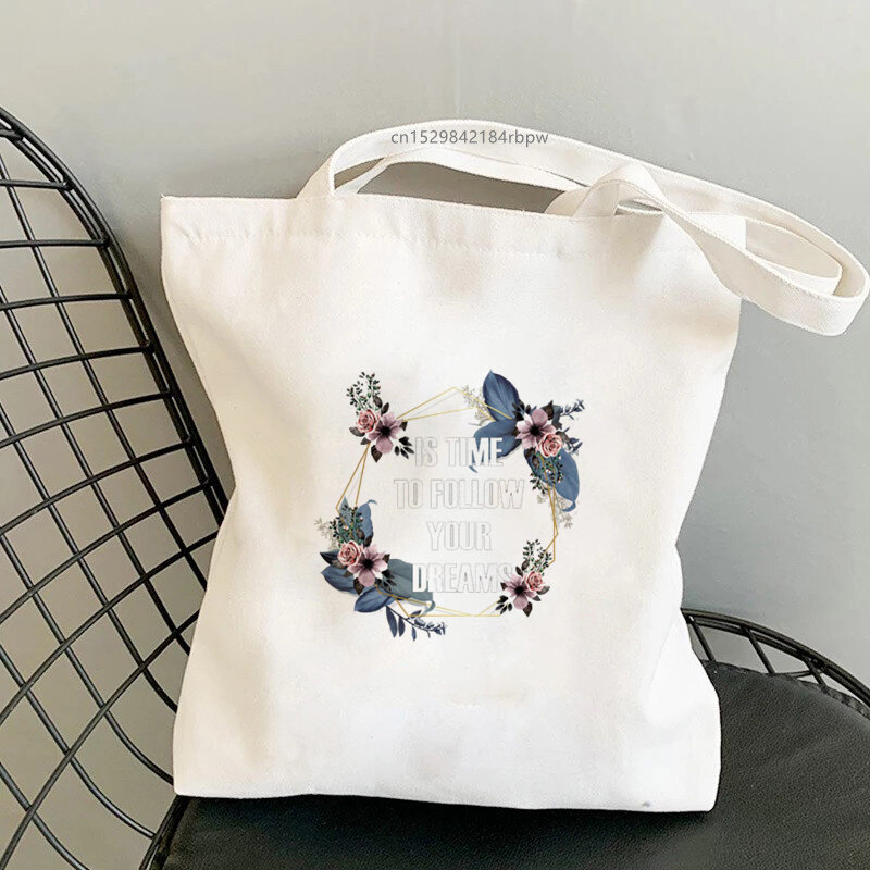 Fiore colorato lettera moda ragazza 2021 nuova spalla tela Chic Casual Harajuku Ins grande borsa da donna portafoglio carino borsa da strada