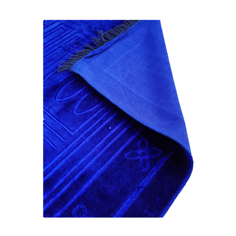 Deluxe Soft Ramadan Gebedskleed 65X110Cm Polyester Soli Emboss Islamitische Bidden Mat Moslim Eid Mubarak Islamitische Bidden mat