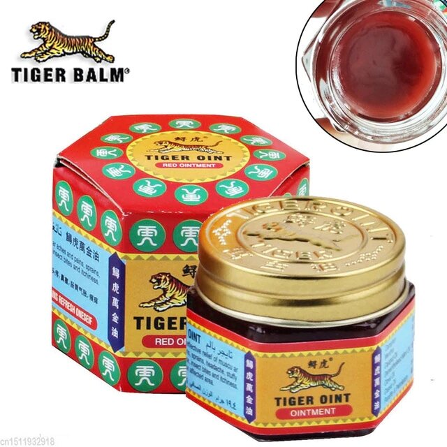 100% Natural Tiger Balm Ointment Insect Bite Strength Pain Muscle Relieving Arthritis Joint Body Pain Thailand Painkiller TSLM1