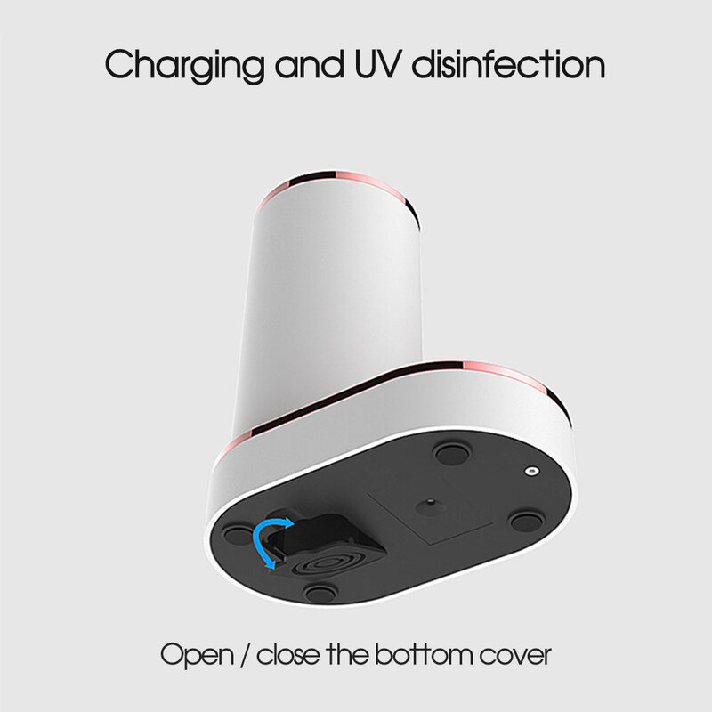 [Boi] 5โหมด USB ชาร์จอุปนัยชาร์จสมาร์ท Sonic แปรงสีฟันไฟฟ้าสำหรับผู้ใหญ่ UV ฆ่าเชื้อฐาน8ฟันหัวแปรง