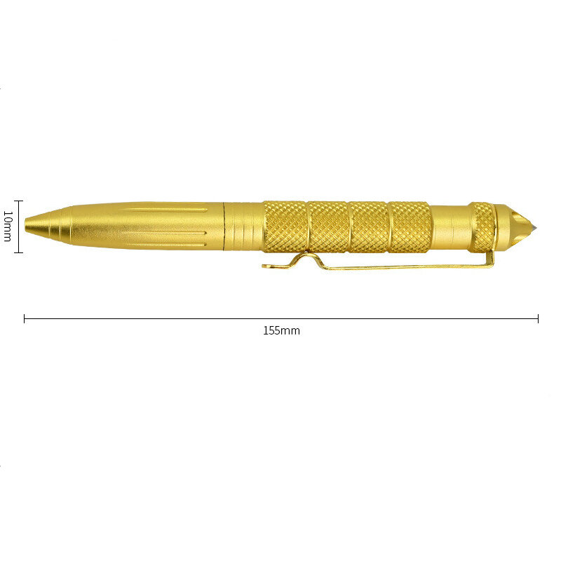 Alta qualidade defesa pessoal caneta tática auto defesa caneta ferramenta multiuso aviação alumínio anti-skid portátil