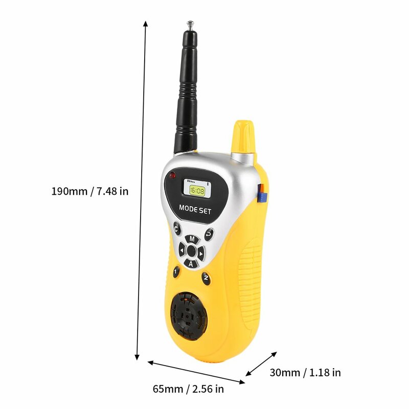 Talkie-walkie électronique pour enfants, Intercom professionnel, jouets portables, Radio bidirectionnelle, cadeau, 2 pièces/lot