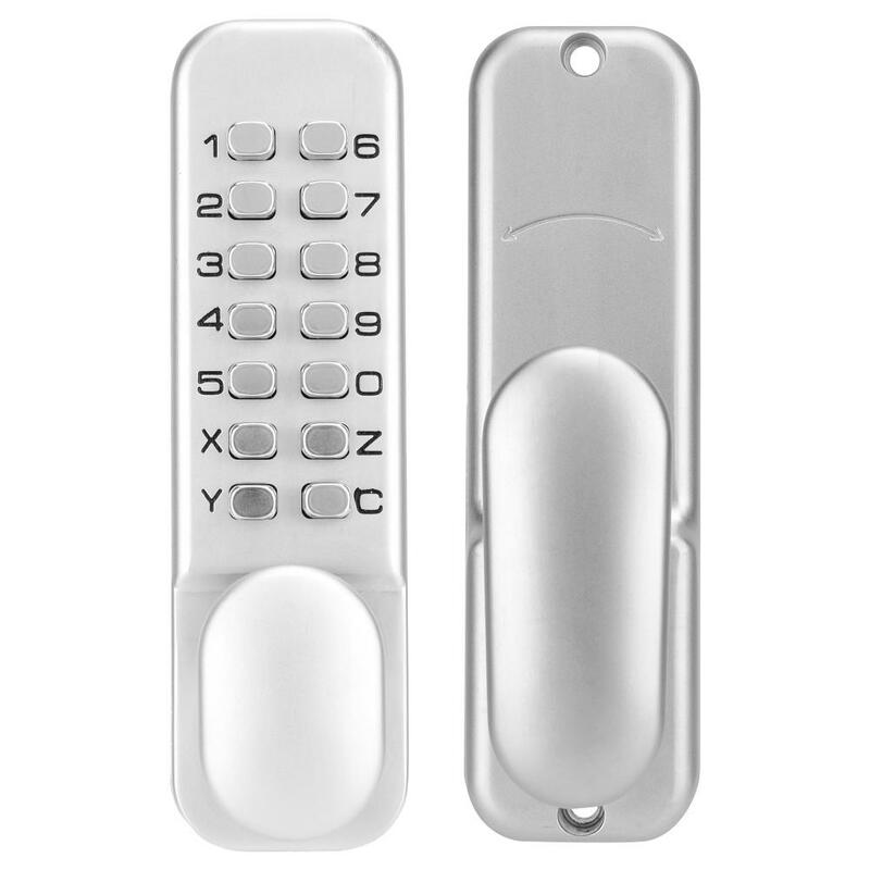 Kunci Pintu Keamanan Tanpa Kunci Tahan Air Kunci Pintu Keypad Tahan Api Kata Sandi Kombinasi Mekanis Kunci Pintu untuk Rumah Kantor Feschaura Digital