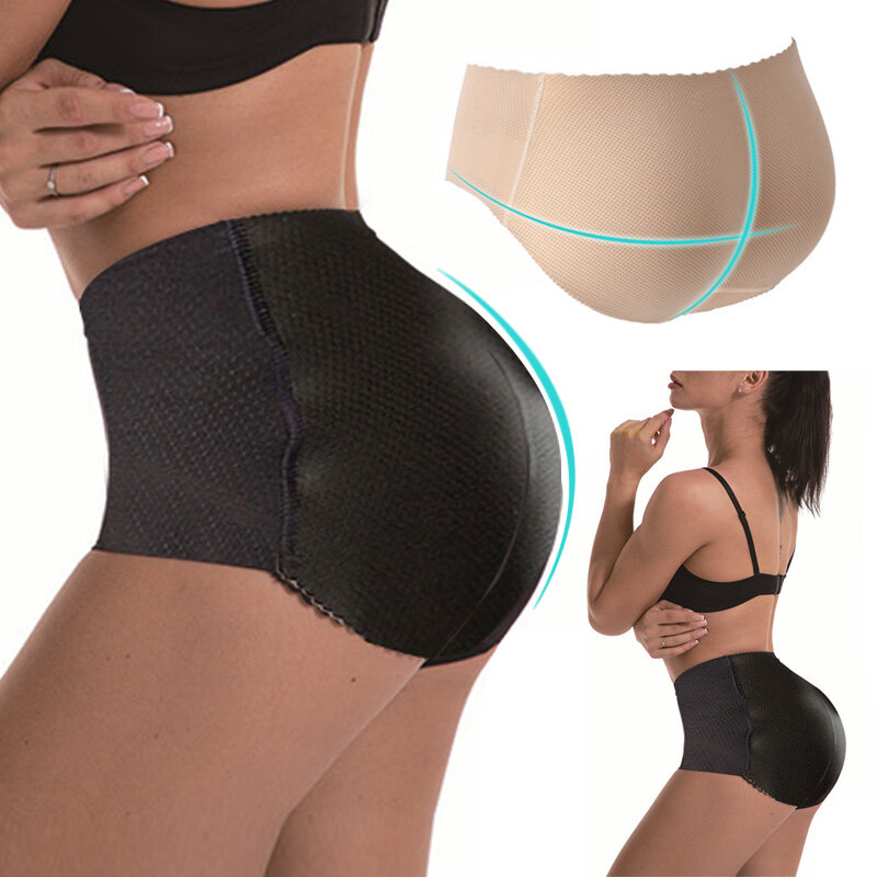 Women Control Panties With Pad Butt Lifter Hip Enhancer Mesh
