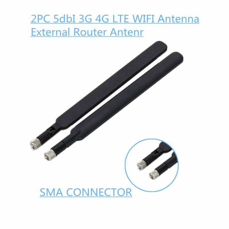 2 Buah 5dBi Antena WiFi SMA Laki-laki 4G LTE Antena Router untuk B315 B310 B593 B525 M3GD