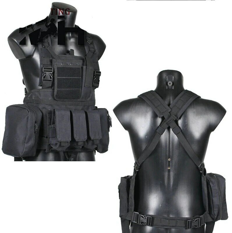 Caça Militar Gear Shield, Exército Camo Vest, Azulejo, Armadura, CIRAS, Molle, Airsoft Acessórios, Cintura Saco Tático