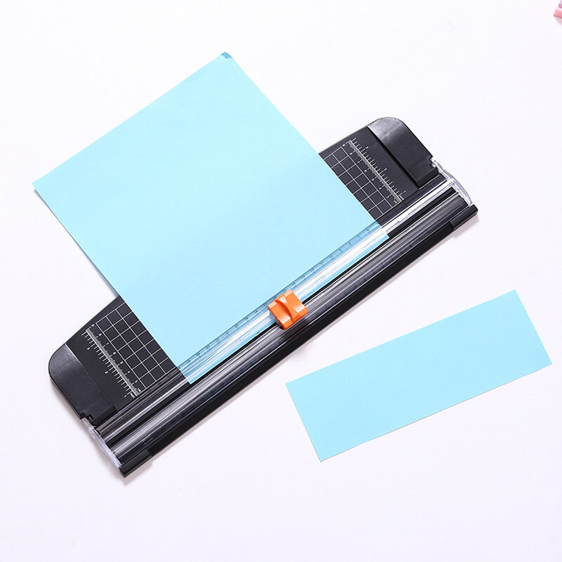 Recortadora de papel de precisión, cortadora de fotos de papel portátil de plástico para álbum de recortes, cortadora de oficina, máquina de corte para papel A4