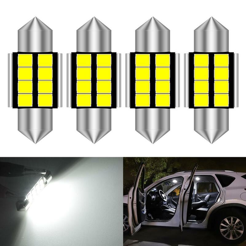 4 Stuks 31Mm Led Festoen Auto Interieur Licht Lamp DE3423 DE3175 C5W Kofferbak Dome Kaart Lamp Licht Voor Mazda 2 3 5 6 2012 2013 2014 2015