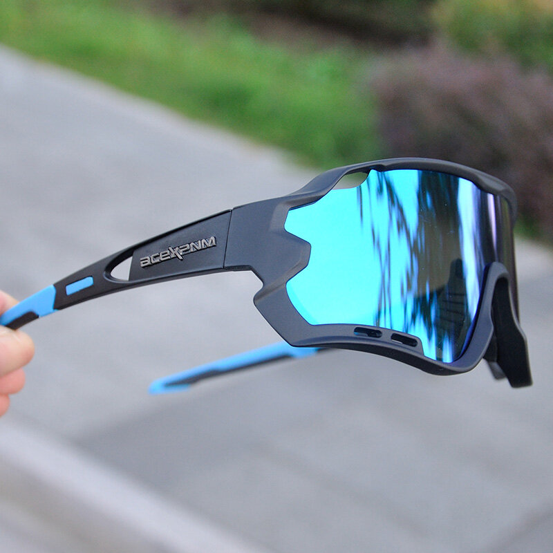2019 브랜드의 새로운 편광 된 자전거 안경 산악 자전거 사이클링 고글 야외 스포츠 사이클링 안경 선글라스 UV400 4 렌즈