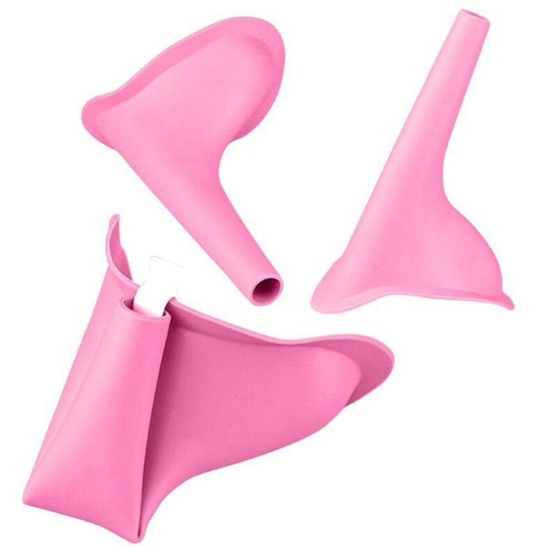 Free shipping Design Women Urinal Outdoor Travel Camping Portable Female Urinal Soft Silicone Urination Device Stand Up & Pee