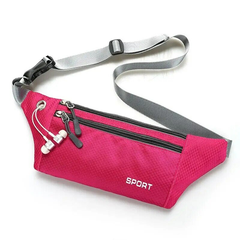 Sport Waterproof Waist Packs Women Men Chest Bag Multilayer Zipper Fanny Pack Nylon Fashionable Colorful Phone Sachet Belt Pouch
