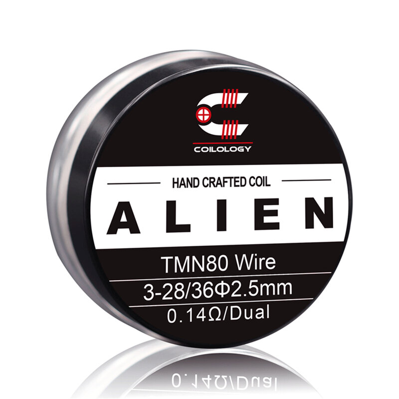 Alambre NI80 hecho a mano TMN80 Alien 2 unids/caja, resistencia de doble bobina, tres especificaciones disponibles