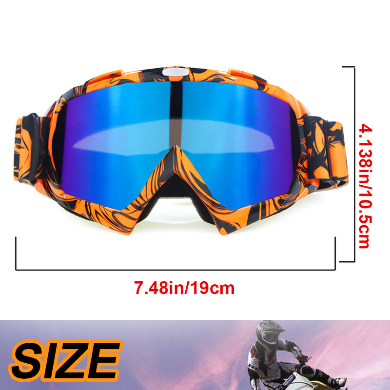 Eliteson óculos da motocicleta snowboard óculos de proteção uv bicicleta equitação atv utv ciclismo máscaras rosto capacetes motorcross
