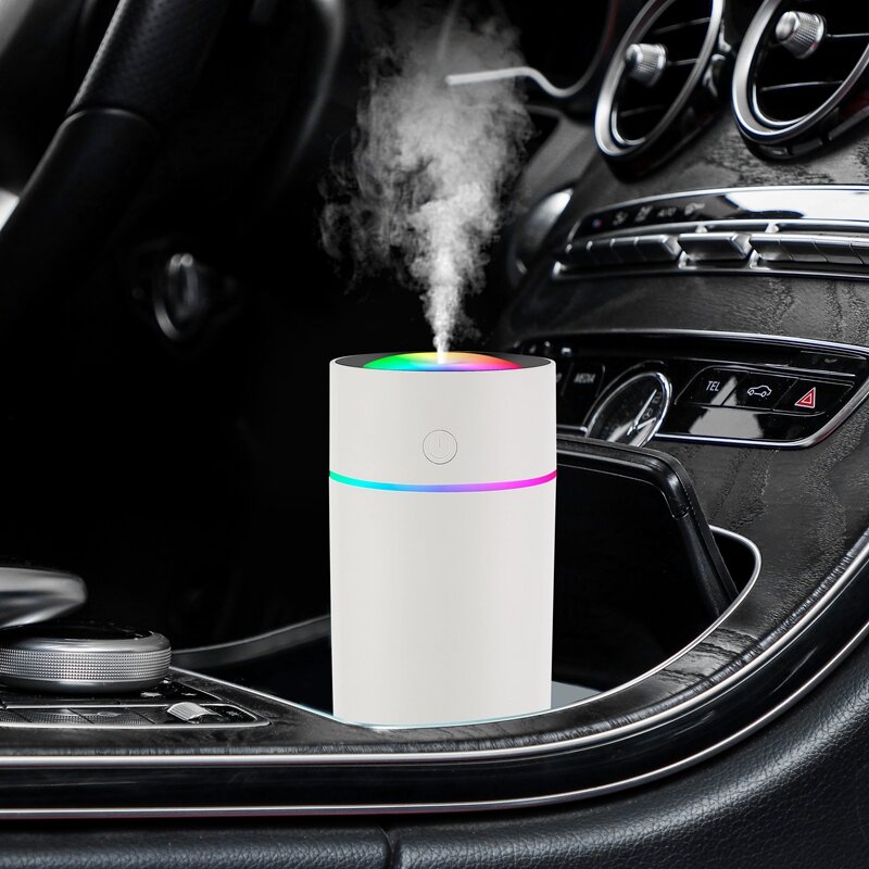 320ml copo cor usb umidificador de ar para casa ultra-sônico carro névoa maker com colorido noite lâmpadas mini escritório desktop purificador de ar