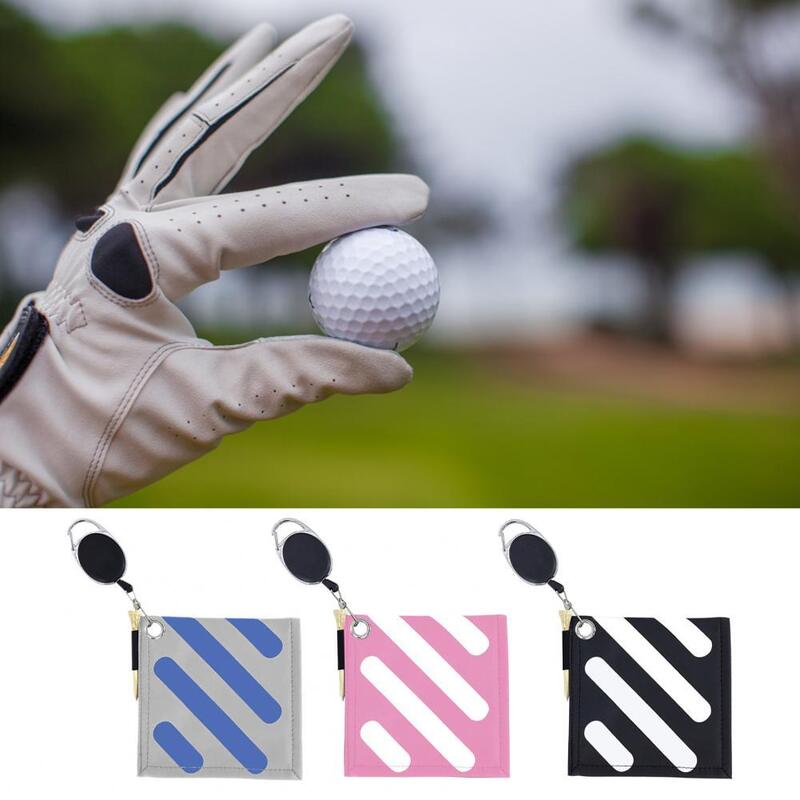Toalla para palos de Golf, limpiador de pelotas de Golf, accesorios de alta resistencia anticaída, limpiador de palos de pelota de Golf con Clip para exteriores