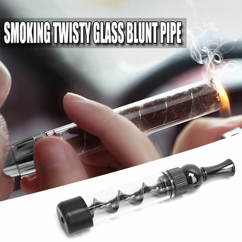 나선형 궤도 파이프 새로운 디자인 흡연 파이프 DIY 담배 파이프 미니 트위스티 금속 팁 흡연 도구 청소 브러시 흡연자 선물