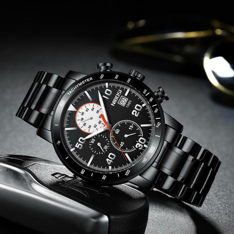 NIBOSI Männer Uhren Top-marke Luxus Quarzuhr Männer 2020 Wasserdichte Chronograph Männlichen Armbanduhr Männer Uhr Relogio Masculino