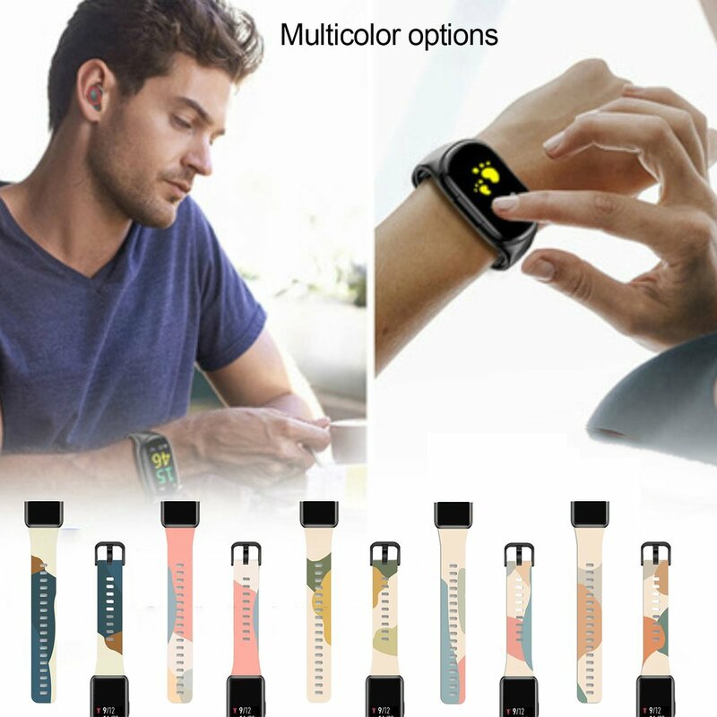 Colourful For Honor Band 6 Watch Fit Silicone Strap Replacement Wristband Bracelet Strap For Huawei Fit Wristband Accessories