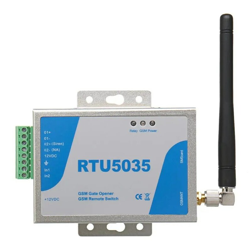 RTU5035 / RTU5024 GSM Tor Öffner Relais Schalter Drahtlose Fernbedienung mit Antenne