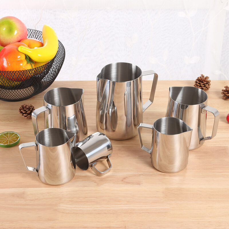 CellDeal Stainless Steel Frothing Pitcher Craft Espresso Coffee Barista Latte Cappuccino Milk Cream Cup Frothing Jug Pitcher