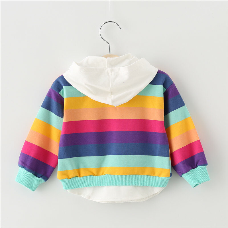 2019 Baru Musim Semi Musim Gugur Bayi Gadis Pakaian Kapas Berkerudung Sweatshirt Kartun Kasual Olahraga Bayi Pakaian Bayi