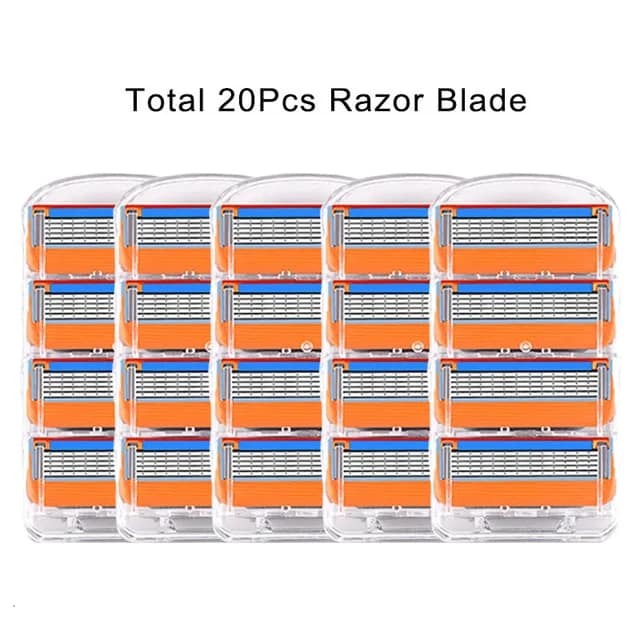 Shaving Cassettes For  Replacement Heads 5 Layers Stainless Steel Razor Blades Straight Razor For Men