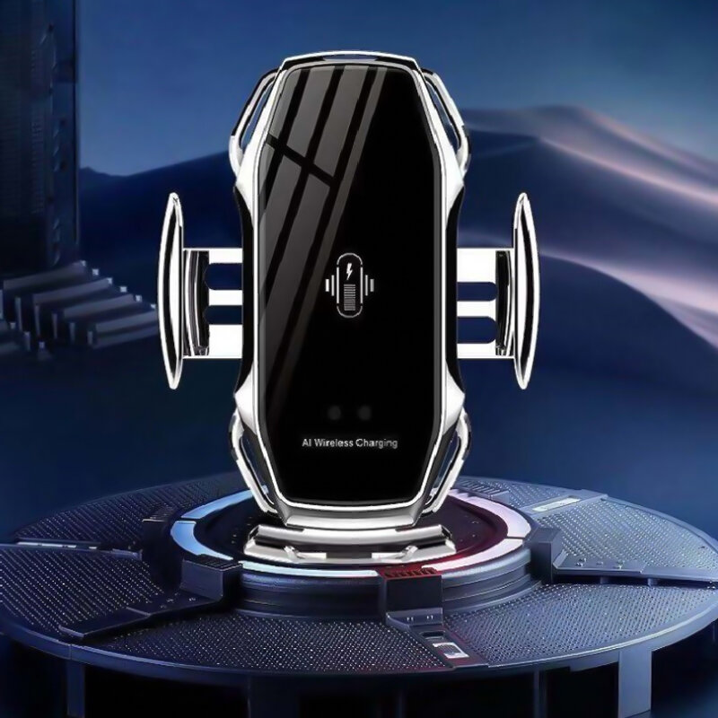 自動クランプ車のワイヤレス充電器10ワット急速充電iphone 11プロxr xs huawei社サムスンチー赤外線センサー電話ホルダー