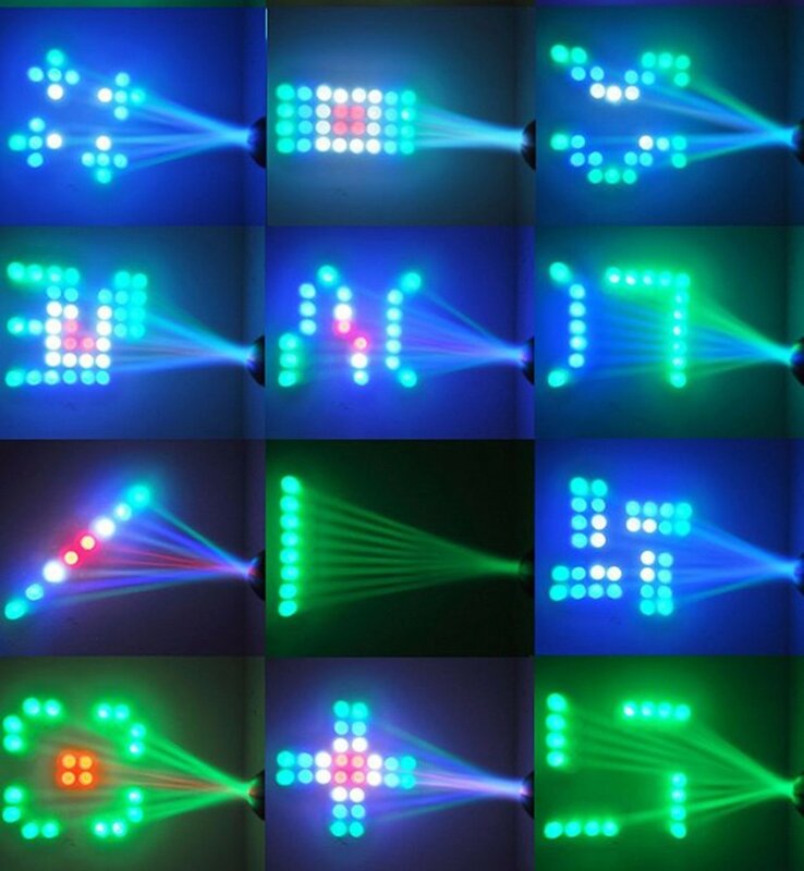 Auto/Sound Aktive 64 LEDs RGBW Licht Disco licht Club Party Zeigen Hunderte von Mustern Dj Bar Hochzeit Bühne party Lichter