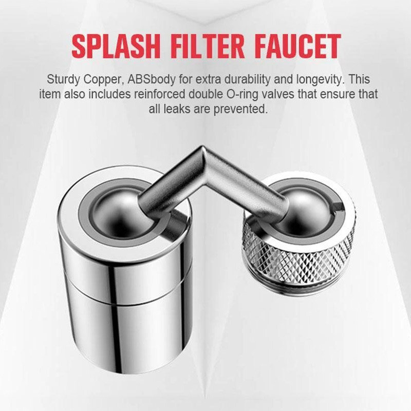 Rotatable Spray Head Tap Durable Faucet Filter Nozzle Kitchen Faucet Head Anti Splash Tap Pressurized Faucet Kitchen Accessorie