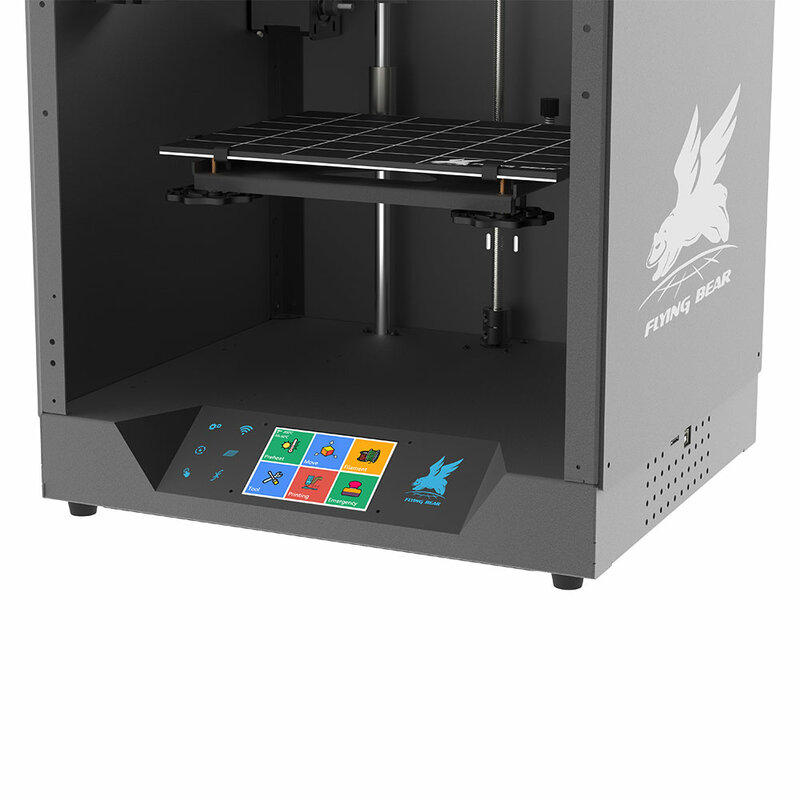 Flyingbear-impressora 3d fantasma 5, moldura de metal, alta precisão, kit diy, plataforma de vidro, wi-fi