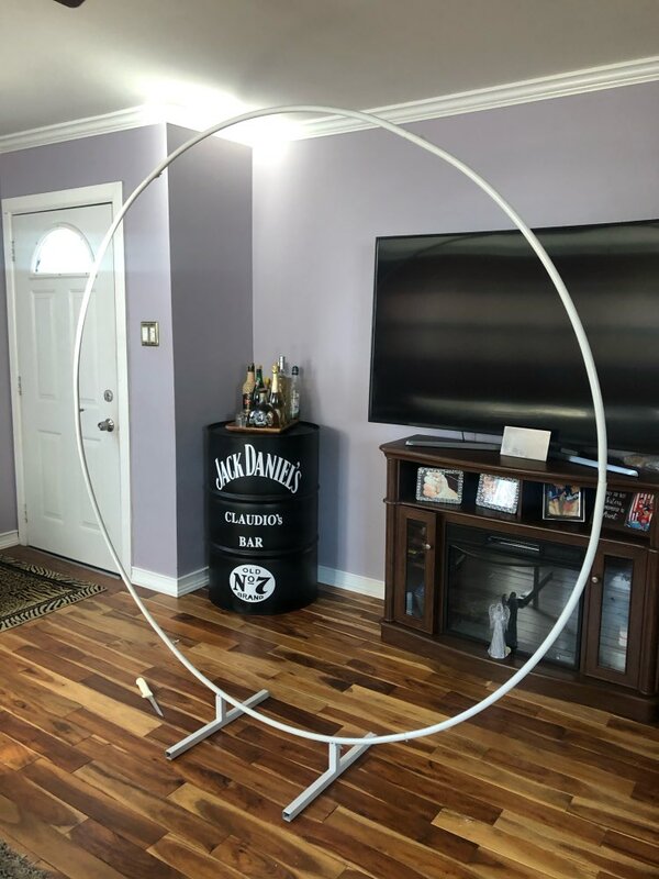 NEW NEW Wrought Iron Wedding mariage round backdrop arch stand birthday party DIY decoration stage circle arch outdoor