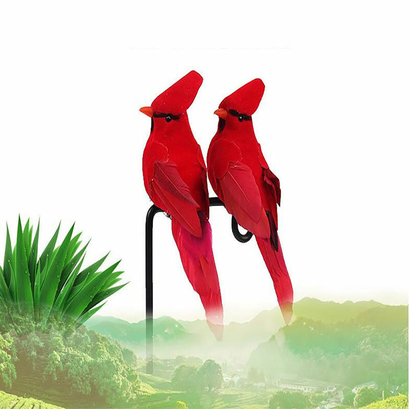 1 sztuk kreatywny piany z piór sztuczne papugi imitacja Model ptaka domu zewnętrzny ogród ślubne Ornament dekoracyjny DIY Party