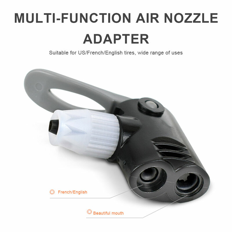 2Pcs Bike Pump Nozzle Double Head UK/US Valve Gas Nozzle Adapter Converter Outdoor Portable Cycling Parts For Schrader/Presta