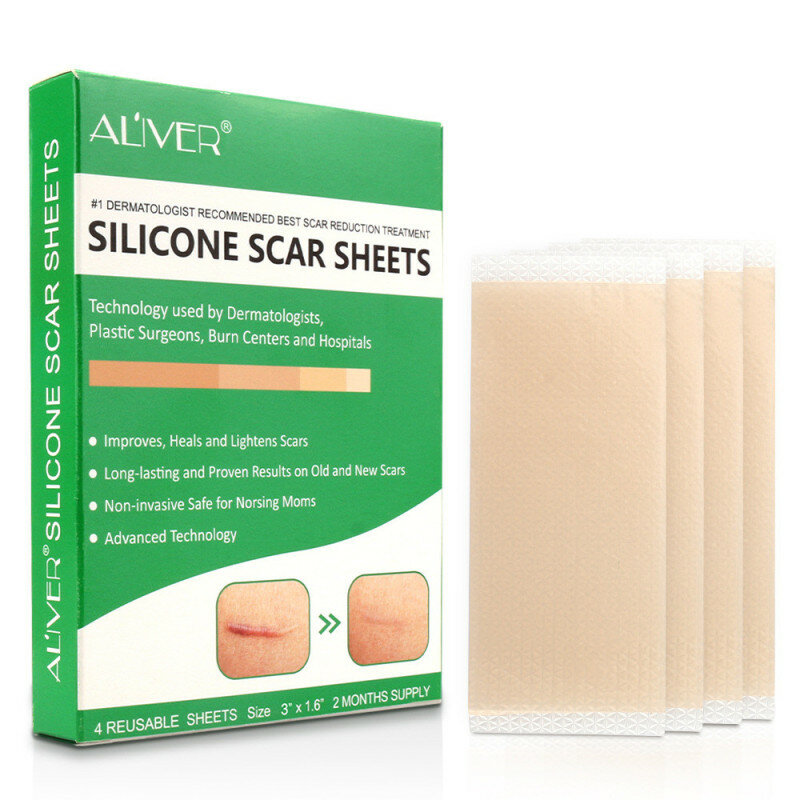 Parches de silicona reutilizables para eliminar cicatrices, parche de silicona para terapia de cicatrices, Gel para acné, reparación de la piel