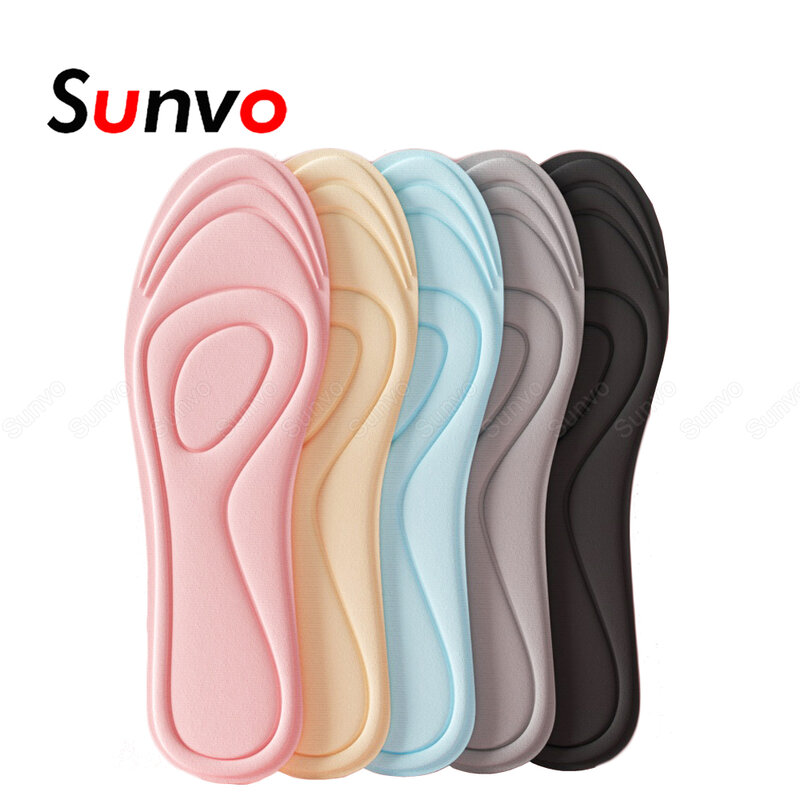 Sunvo – semelles intérieures en mousse à mémoire de forme pour chaussures, pour hommes et femmes, semelles plates en arc, pour Massage, pour Fascitis plantaire, soins des pieds, coussinets
