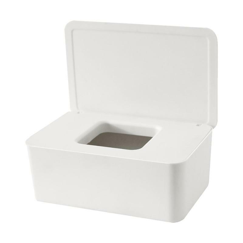 1 قطعة قناع صندوق تخزين متعددة الوظائف الغبار حقيبة للتخزين للمنزل (أبيض)