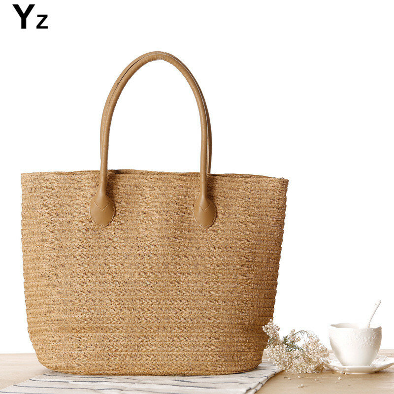 Aaby 2021 High Quality Straw Bag For Women High Capacity Ladies Handbag For Vacation