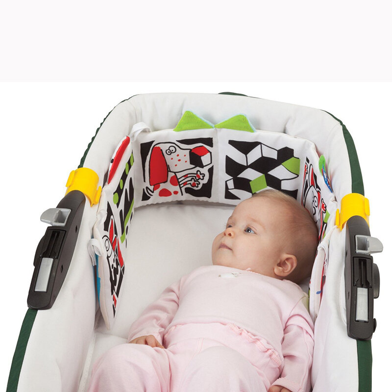 ของเล่นเด็ก Crib กันชนแรกเกิดผ้าทารก Rattles ความรู้รอบ Multi-Touch เตียงกันชนของเล่นเด็ก 0 -12 เดือน