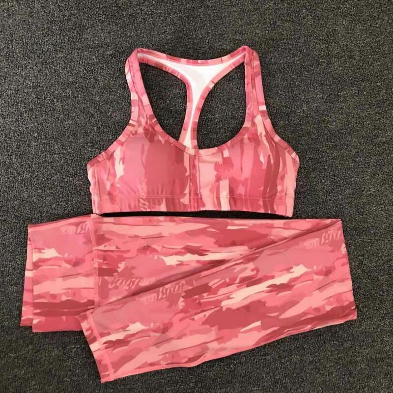 Tie Dye Yoga Set Frauen Gym Kleidung Sport Anzug Fitness für Frauen Tie Dye Running Set Nahtlose Trainingsanzug Athletics Set rosa Gym