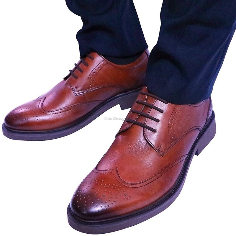 Cordones elásticos de silicona sin atar para zapato de piel de hombre, zapatillas con cordones para cordones, 12 unids/set de Cordones redondos, talla única